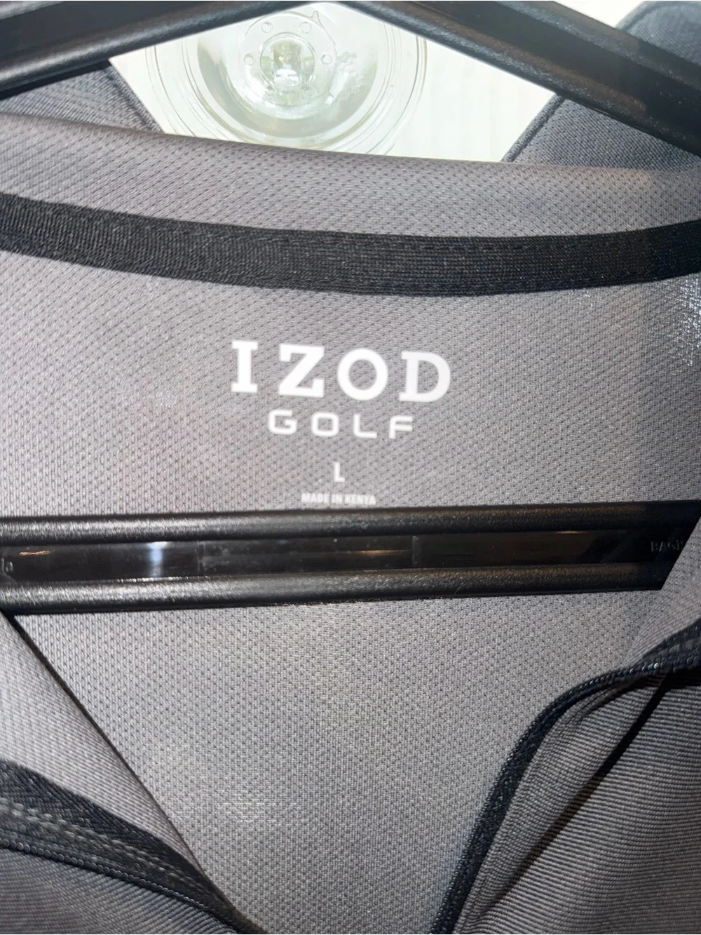 Izod Men's Gray Golf Pullover with Subtle Logo